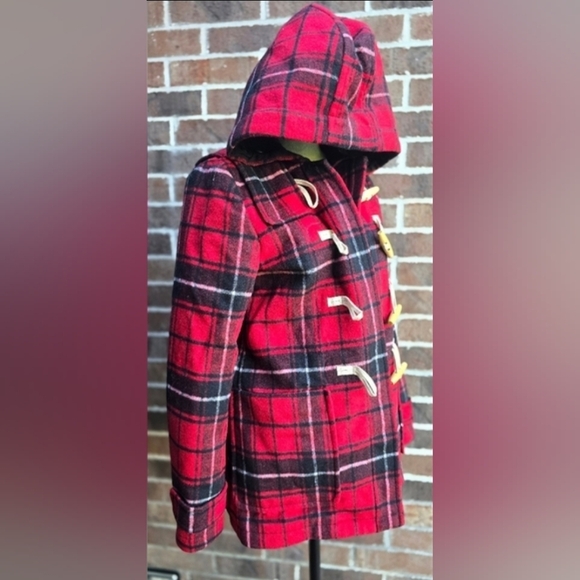 GAP Red Plaid Wool Utility Jacket - Picture 4 of 11
